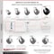 Service Caster 4465L1 FG4465L10000 Rubbermaid Locking Replacement Caster Kit, 4PK RUB-SCC-30CS820-GFNR-TLB-2-R-2 - alternate 3